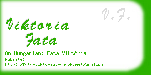 viktoria fata business card