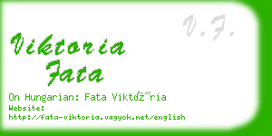 viktoria fata business card